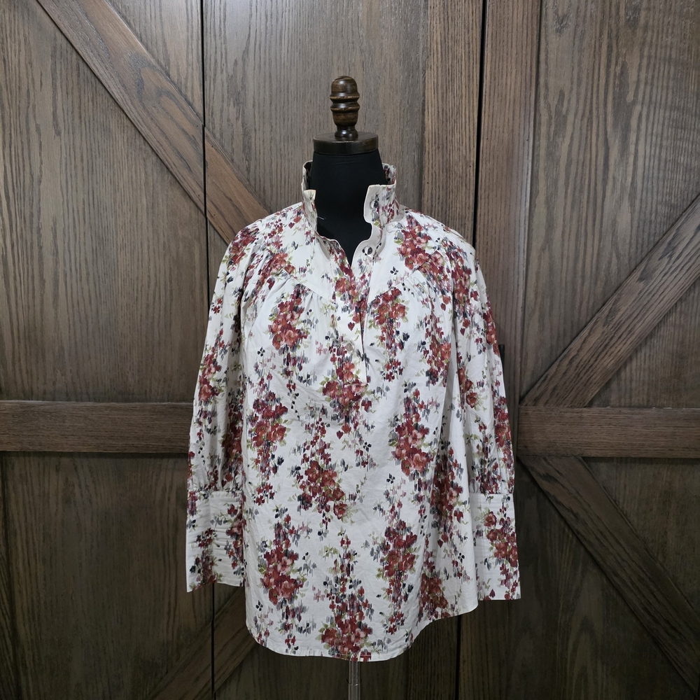 Tuckernuck Multicolor Floral Blouse - Picture 1 of 8